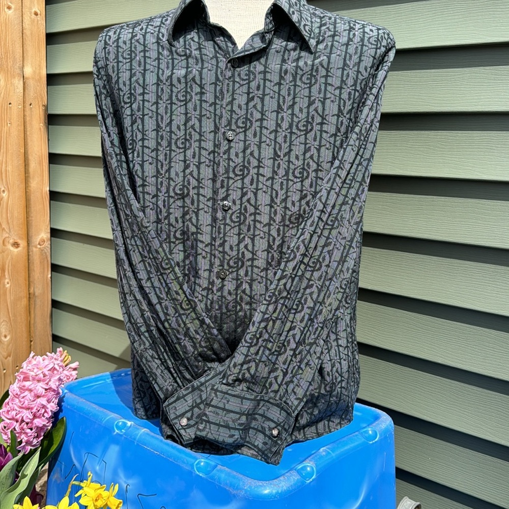 Men’s Vintage Claiborne Striped French Cuff Button Down